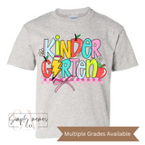 Back to School Grade Shirt (Multiple Grades)